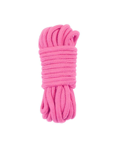 LOVETOY Bondage Rope Soft Pink — miękka lina 10 m