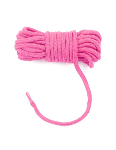 LOVETOY Bondage Rope Soft Pink — miękka lina 10 m