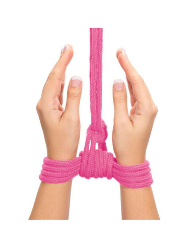 LOVETOY Bondage Rope Soft Pink — miękka lina 10 m