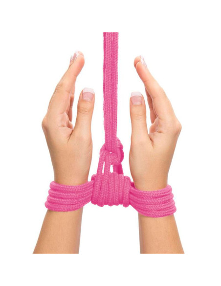 LOVETOY Bondage Rope Soft Pink — miękka lina 10 m