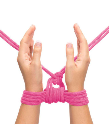 LOVETOY Bondage Rope Soft Pink — miękka lina 10 m