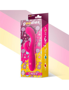 GOODIES Cakey – wibrator G-Spot z króliczkiem, silikonowy fuksja 2
