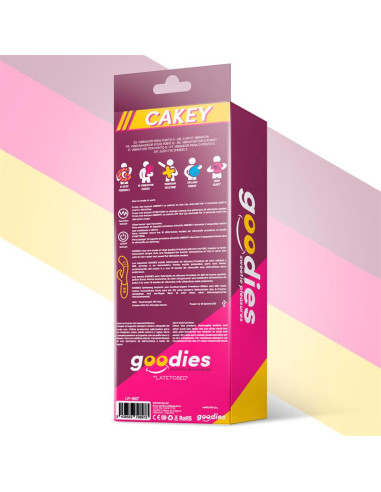 GOODIES Cakey – wibrator G-Spot z króliczkiem, silikonowy fuksja