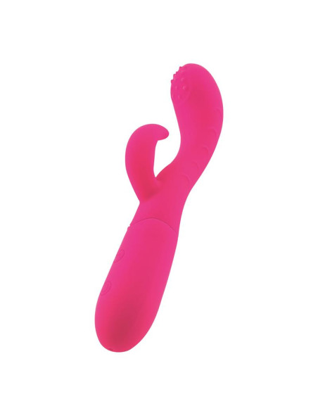 GOODIES Cakey – wibrator G-Spot z króliczkiem, silikonowy fuksja