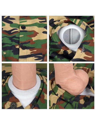 LOVETOY Camo Strapon Shorts – bokserki strap-on unisex