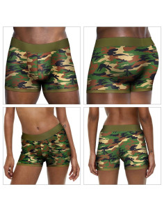 Lovetoy Camo Strapon Shorts – bokserki strap-on 38–42 2