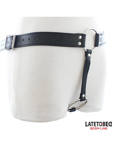 LATETOBED Chastity String Pants — regulowane stringi cnoty