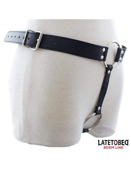 LATETOBED Chastity String Pants — regulowane stringi cnoty