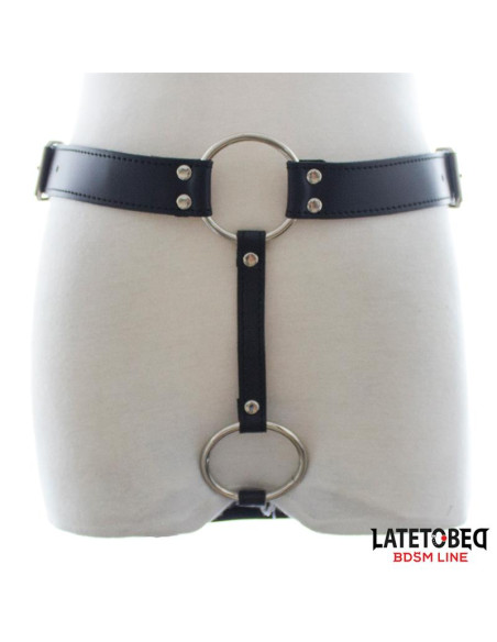 LATETOBED Chastity String Pants — regulowane stringi cnoty