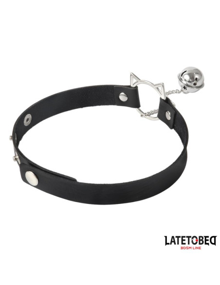 Latetobed choker z obręczą i dzwoneczkiem
