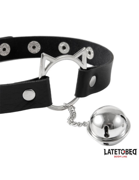Latetobed choker z obręczą i dzwoneczkiem