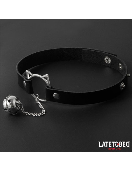 Latetobed choker z obręczą i dzwoneczkiem