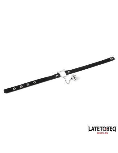 Latetobed choker z obręczą i dzwoneczkiem