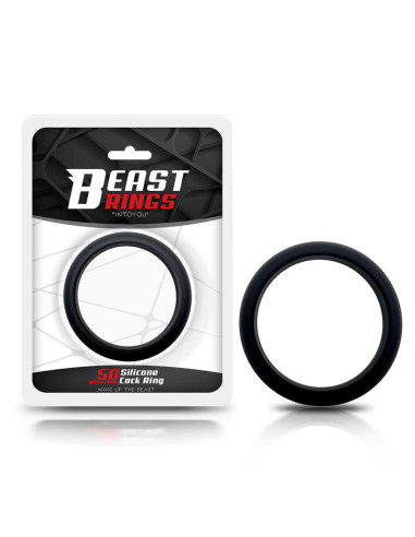 Beast Rings Solid Silicone 5 cm — pierścień erekcyjny, czarny