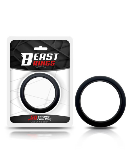 Beast Rings Solid Silicone 5 cm — pierścień erekcyjny, czarny