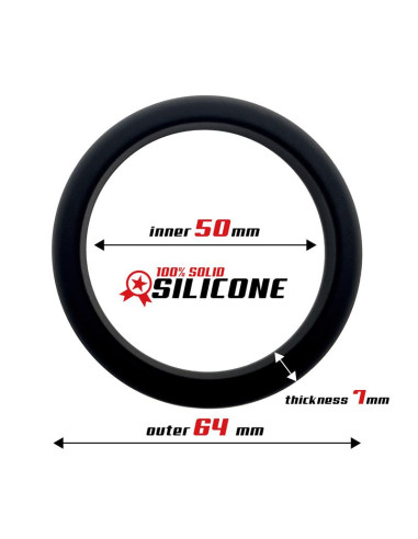 Beast Rings Solid Silicone 5 cm — pierścień erekcyjny, czarny