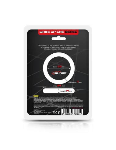 Beast Rings Solid Silicone 5 cm — pierścień erekcyjny, czarny