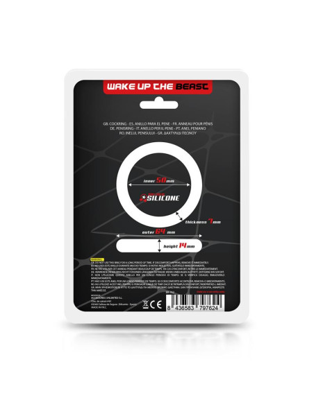 Beast Rings Solid Silicone 5 cm — pierścień erekcyjny, czarny