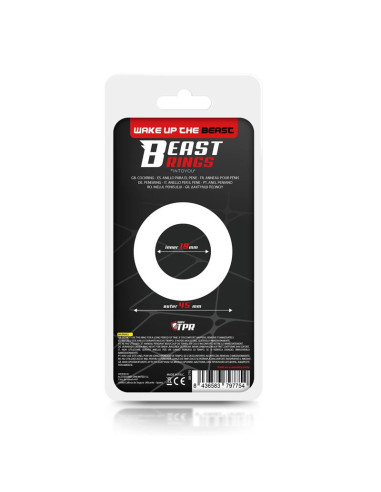 Beast Rings Super Flexible pierścień 1,9 cm przezroczysty
