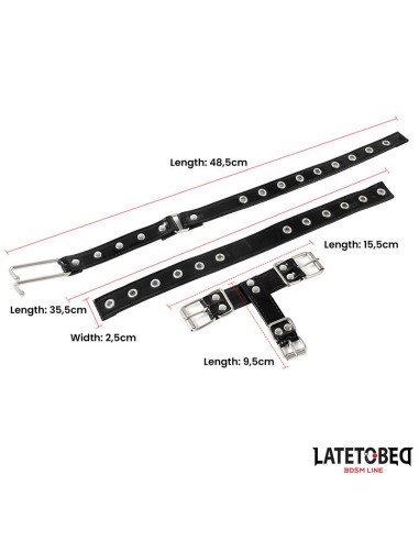 Latetobed Collar z haczykiem na nos – elegancki akcesorium BDSM