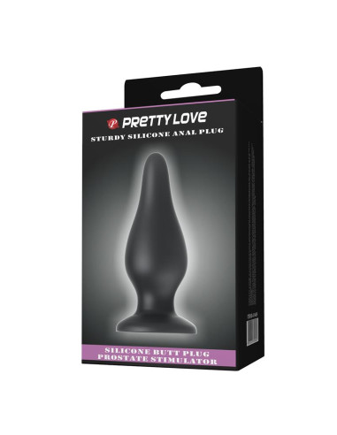 PrettyLove Conic — korek analny silikonowy z przyssawką
