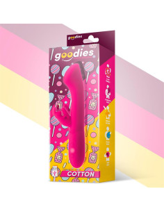 GOODIES Cotton – wibrator G-Spot z króliczkiem, silikonowy, USB 2