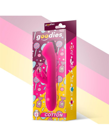 GOODIES Cotton – wibrator G-Spot z króliczkiem, silikonowy, USB