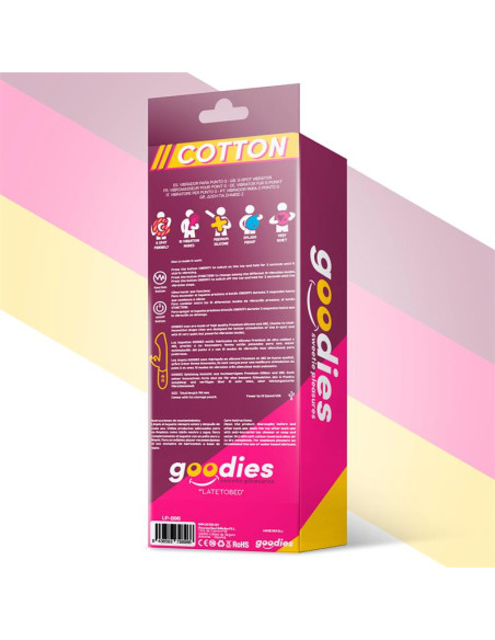 GOODIES Cotton – wibrator G-Spot z króliczkiem, silikonowy, USB
