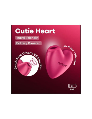 Satisfyer Cutie Heart — stymulator ssący do łechtaczki