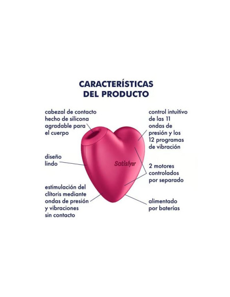 Satisfyer Cutie Heart — stymulator ssący do łechtaczki