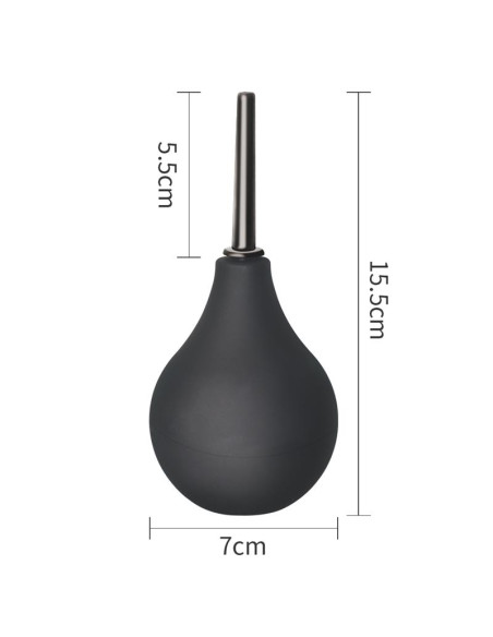 LOVETOY Deluxe Anal Douche Black – elegancka gruszka analna