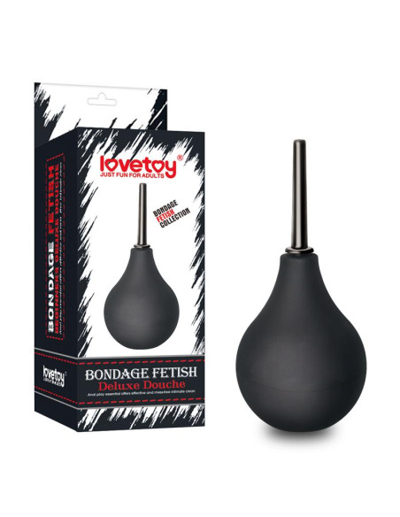LOVETOY Deluxe Anal Douche Black – elegancka gruszka analna