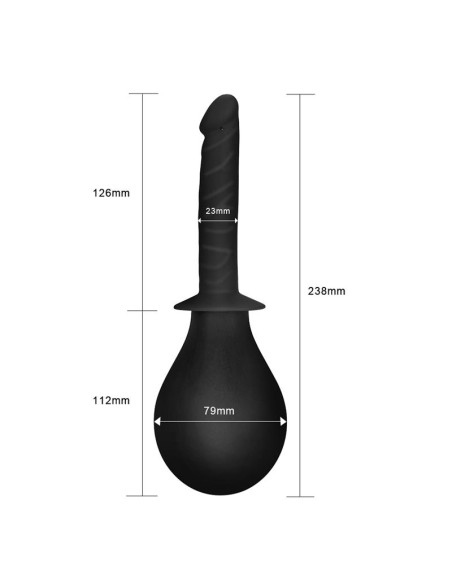 Lovetoy Deluxe Anal Douche Black – gruszka analna
