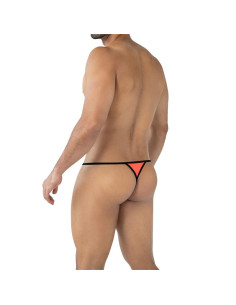 CUT4MEN Fluo Pouch V-String Tangerine – regulowany string męski 2