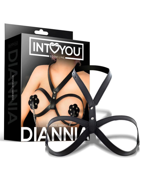 Diannia Bondage — regulowana uprząż na tors | Vibrans