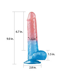 LOVETOY Dazzle Studsv 9 – realistyczne dildo 23 cm 2