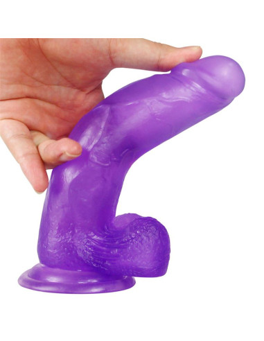 LOVETOY Dildo Jelly Studs 8 – fioletowe 20 cm