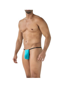 CUT4MEN Fluo Pouch V-String Turquoise — elegancki string męski