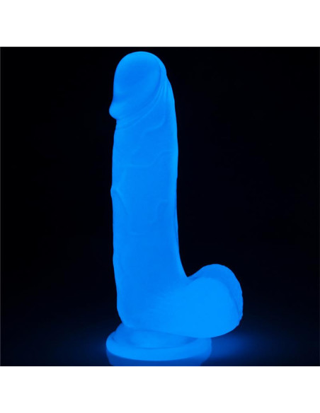 Lovetoy Lumino 7.5 — realistyczne dildo z niebieskim połyskiem