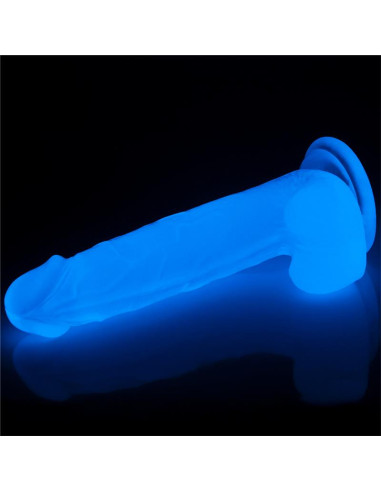 Lovetoy Lumino 7.5 — realistyczne dildo z niebieskim połyskiem