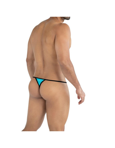 CUT4MEN Fluo Pouch V-String Turquoise — elegancki string męski