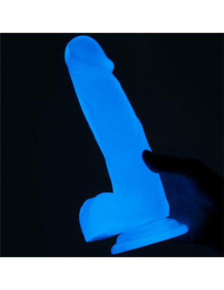 Lovetoy Lumino 7.5 — realistyczne dildo z niebieskim połyskiem