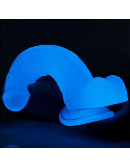 Lovetoy Lumino 7.5 — realistyczne dildo z niebieskim połyskiem