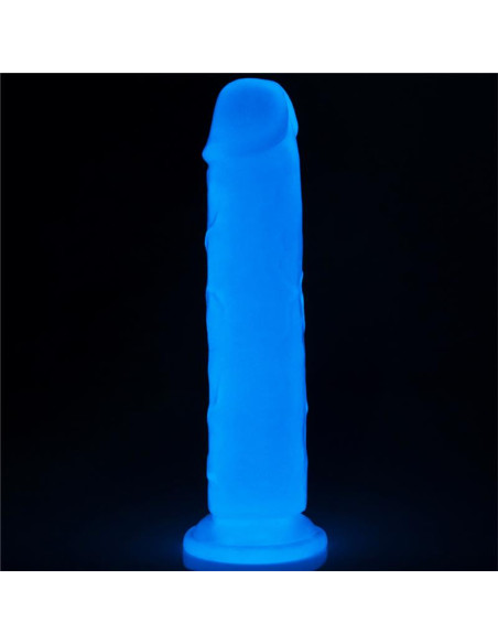 Lovetoy Lumino 8 Blue Light — eleganckie dildo z podświetleniem