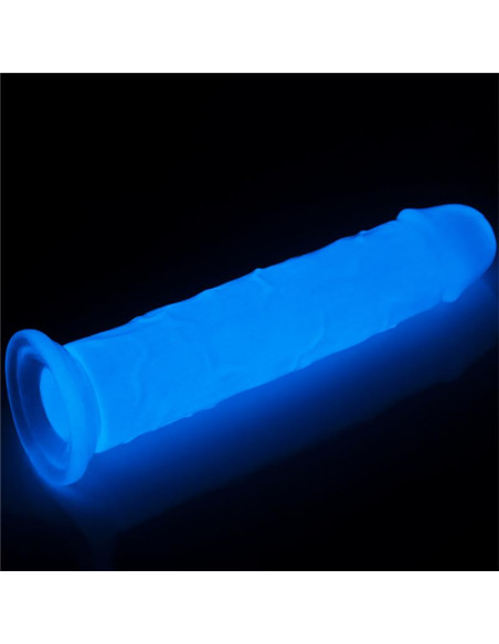 Lovetoy Lumino 8 Blue Light — eleganckie dildo z podświetleniem