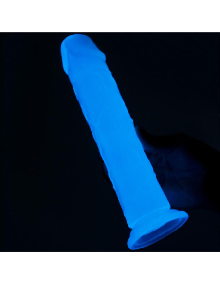 Lovetoy Lumino 8 Blue Light — eleganckie dildo z podświetleniem