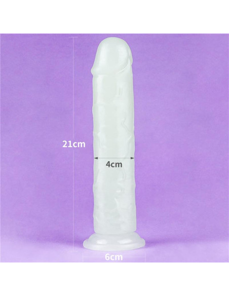 Lovetoy Lumino 8 Blue Light — eleganckie dildo z podświetleniem