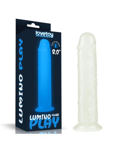 Lovetoy Lumino 8 Blue Light — eleganckie dildo z podświetleniem
