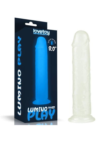 Lovetoy Lumino 8 Blue Light — eleganckie dildo z podświetleniem
