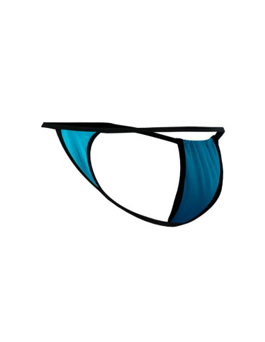 CUT4MEN Fluo Pouch V-String Turquoise — elegancki string męski